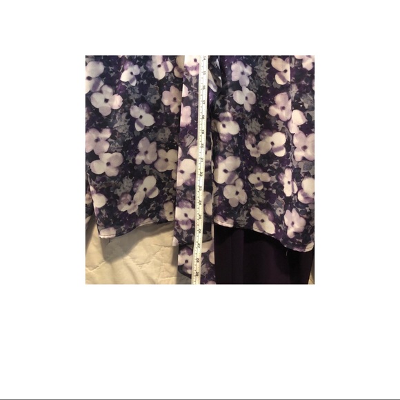 Jones NY Dark Purple Blouse - Picture 3 of 3